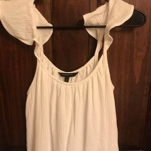 White cotton Banana Republic maxi dress.  Completely lined.  Never worn.
